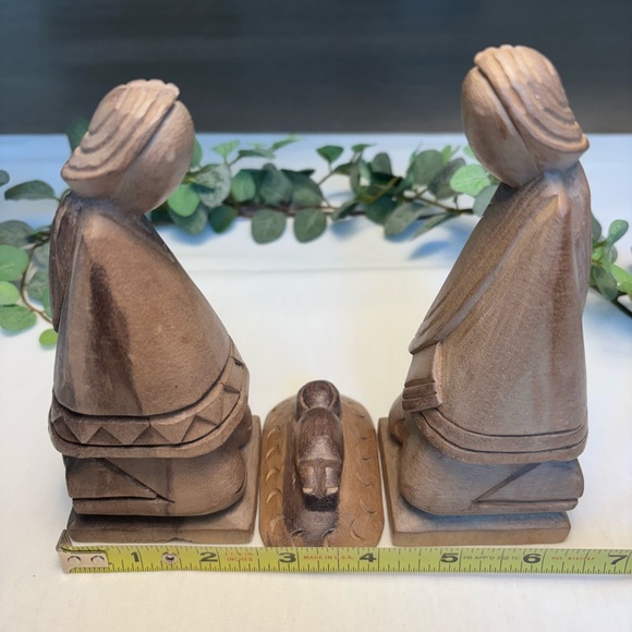 Handcrafted Wooden Nativity Figurines - Picture 7 of 8